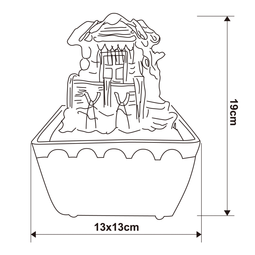 Globo - LED RGB Fuente decorativa LED/0,13W/230V