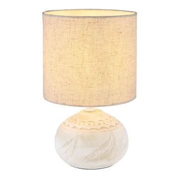 Globo - Lámpara de mesa 1xE14/40W/230V beige/cerámica
