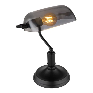 Globo - Lámpara de mesa 1xE27/60W/230V negro
