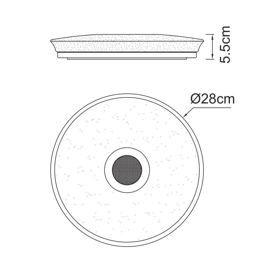 Globo - LED RGBW Lámpara de baño regulable con altavoz LED/18W/230V 3000-6500K IP44 + control remoto