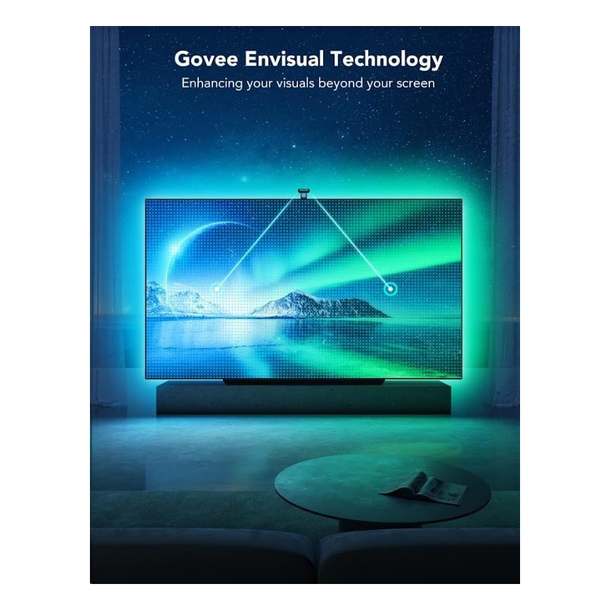 Govee - DreamView T2 DUAL TV 55-65" SMART LED retroiluminación RGBIC Wi-Fi + control remoto