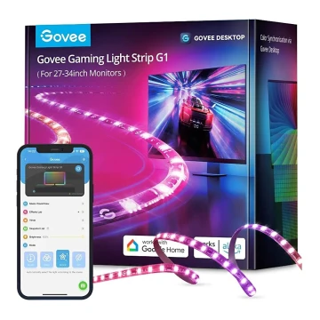 Govee - Iluminación de monitor inteligente LED RGBIC Dreamview G1 de 27-34" Wi-Fi