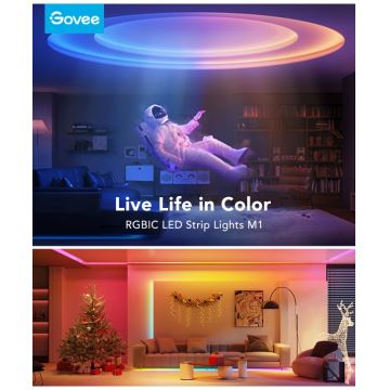 Govee - M1 PRO PREMIUM RGBICW+ Tira LED Inteligente 2m Wi-Fi Mate