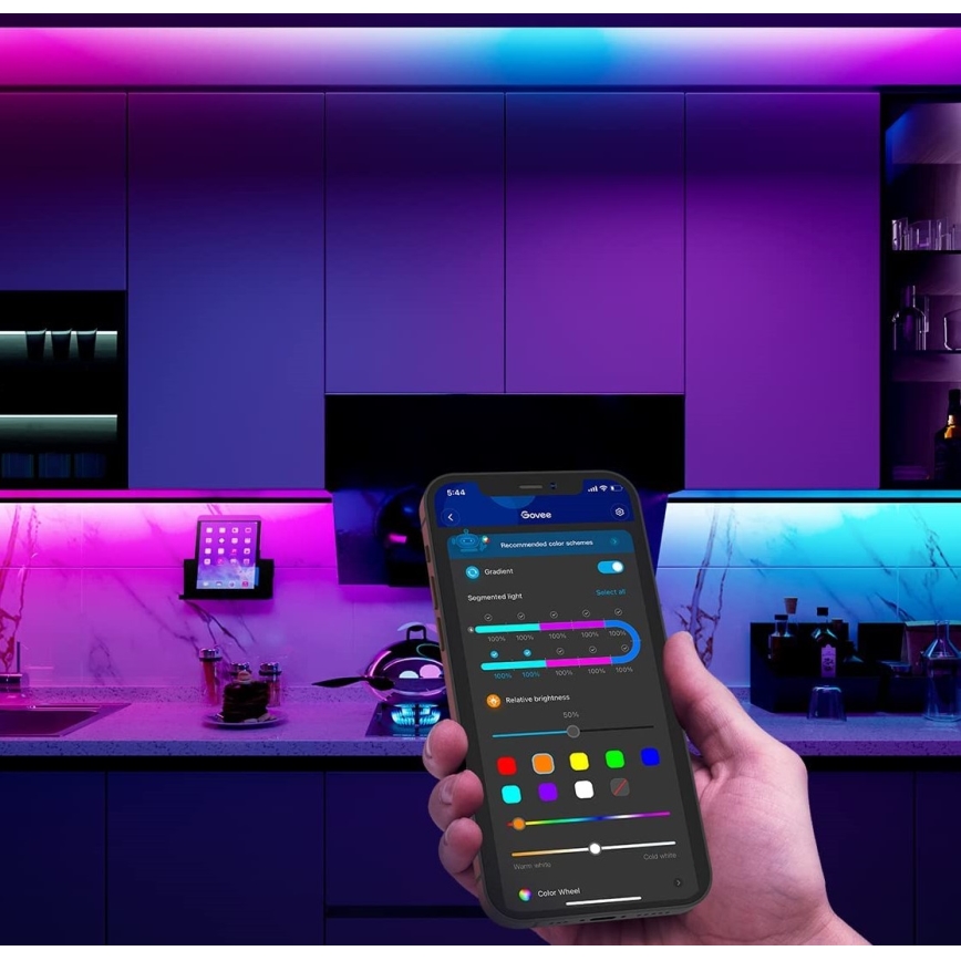 Govee - Tira LED RGBIC Smart PRO Wi-Fi de 3m - extra duradera