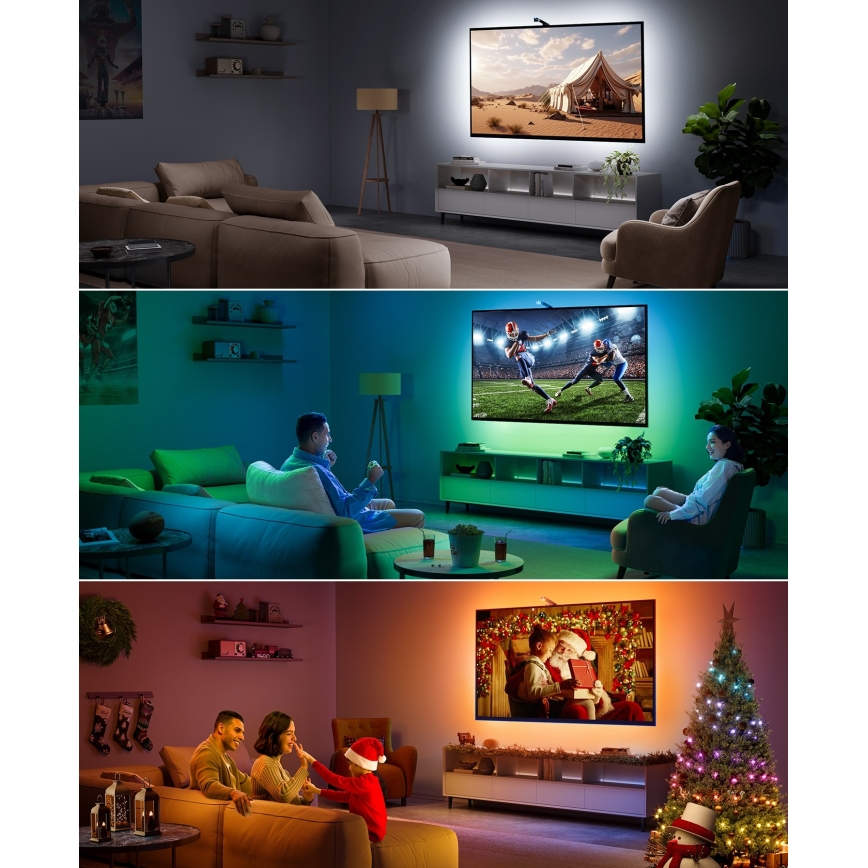 Govee - TV Backlight 3 Lite TV 75-85" SMART LED retroiluminación RGBICW Wi-Fi IP67 + control remoto