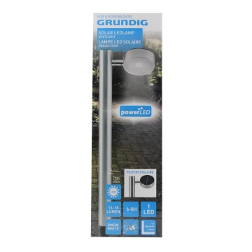 Grundig - LED Foco solar 1xLED/3,2V