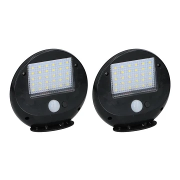 Grundig - SET 2x Aplique LED solar con sensor LED/3,2V