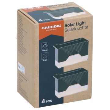 Grundig - SET 4x LED Aplique solar LED/1,2V IP44