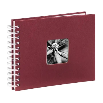 Hama - Álbum de fotos en espiral 24x17 cm 50 páginas rojo