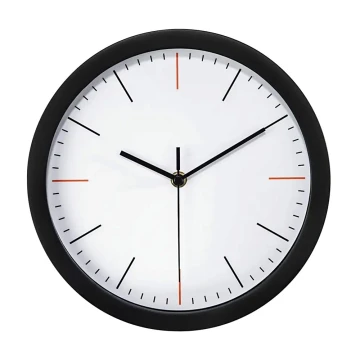 Hama - Reloj de pared 1xAA negro/blanco