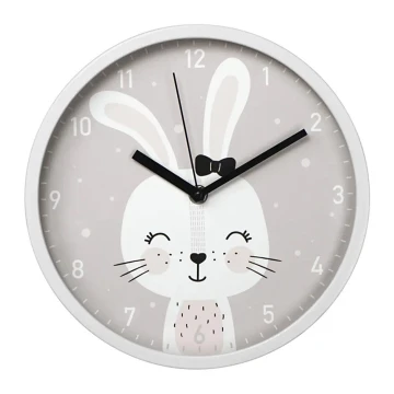 Hama - Reloj de pared infantil 1xAA conejo