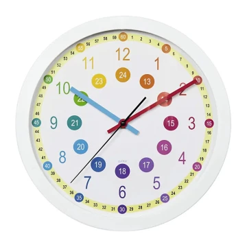 Hama - Reloj de pared infantil 1xAA multicolor