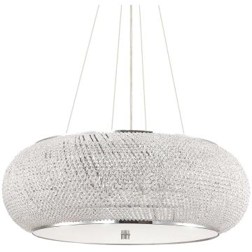 Ideal Lux - Araña de cristal PASHA 14xE14/40W/230V diá. 65 cromo