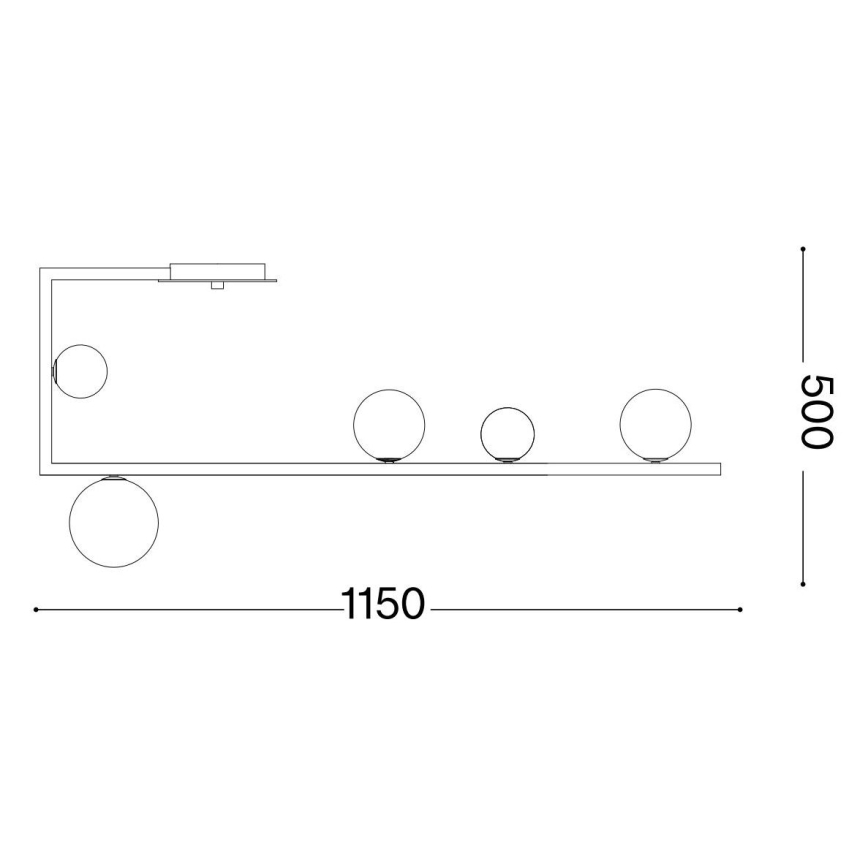 Ideal Lux - Lámpara colgante LED BIRDS 5xG9/3W/230V