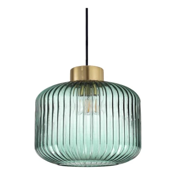 Ideal Lux - Lámpara colgante MINT 1xE27/60W/230V diá. 24 cm Verde