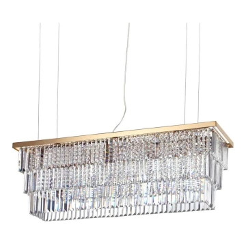 Ideal Lux - Lámpara de araña de luces de cristal con cable MARTINEZ 8xE14/40W/230V