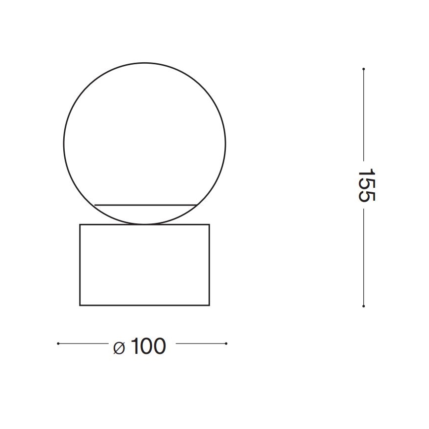 Ideal Lux - Lámpara de mesa LED PERLAGE 1xG9/3W/230V dorado/blanco