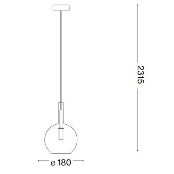 Ideal Lux - Lámpara LED colgante EMPIRE 1xG9/3W/230V