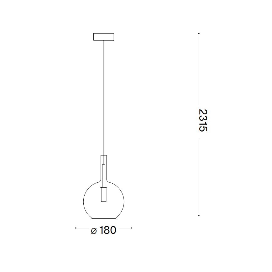 Ideal Lux - Lámpara LED colgante EMPIRE 1xG9/3W/230V