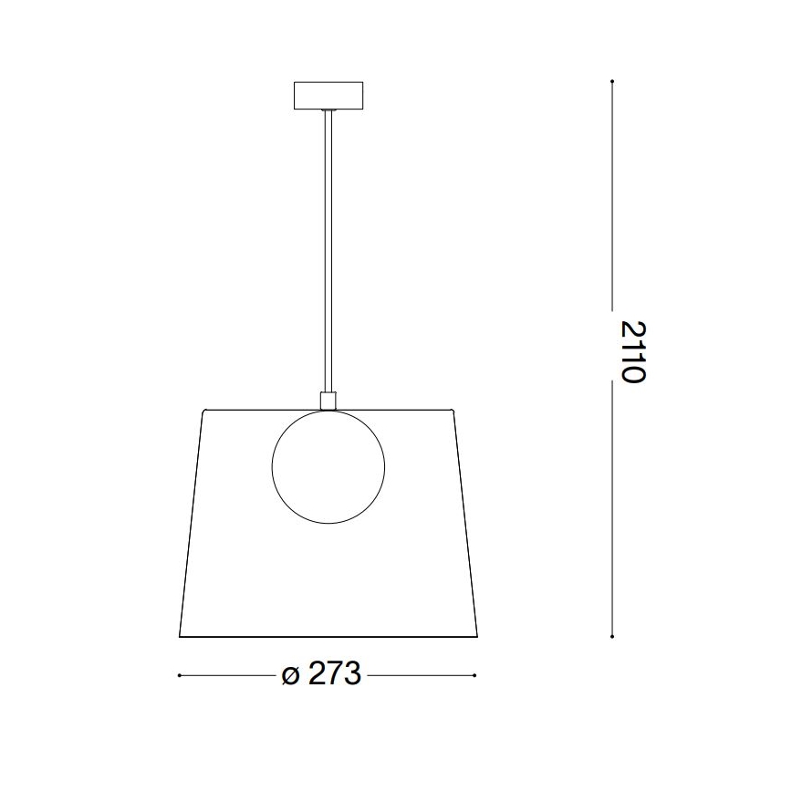 Ideal Lux - Lámpara LED colgante FADE 1xG9/3W/230V gris