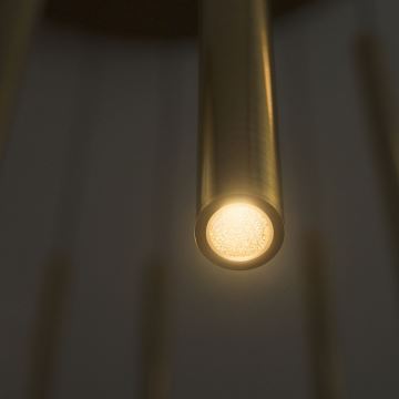 Ideal Lux - Lámpara LED colgante FILO LED/25W/230V latón
