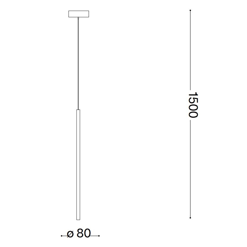 Ideal Lux - Lámpara LED colgante FILO LED/3,5W/230V latón