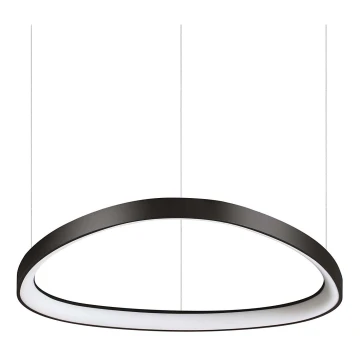 Ideal Lux - Lámpara LED colgante GEMINI LED/48W/230V diá. 61 cm negro