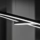 Ideal Lux - Lámpara LED colgante ORACLE SLIM LED/32W/230V diá. 50 cm negro