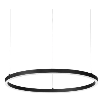 Ideal Lux - Lámpara LED colgante ORACLE SLIM LED/43W/230V diá. 90 cm negro