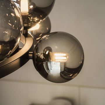 Ideal Lux - Lámpara LED colgante PERLAGE 11xG9/3W/230V negro