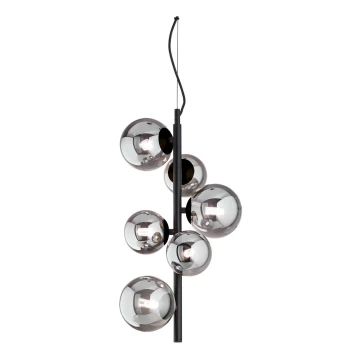 Ideal Lux - Lámpara LED colgante PERLAGE 6xG9/3W/230V negro