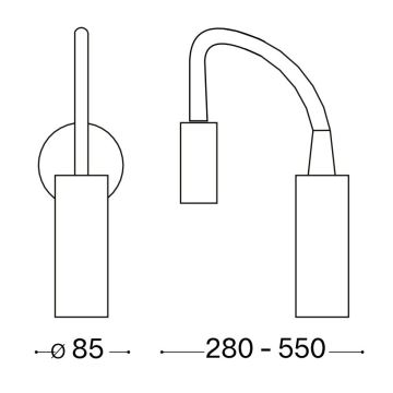 Ideal Lux - Lámpara LED flexible FOCUS LED/3,5W/230V CRI 90 blanco