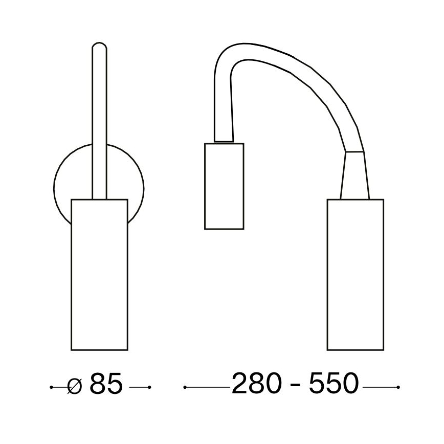 Ideal Lux - Lámpara LED flexible FOCUS LED/3,5W/230V CRI 90 blanco