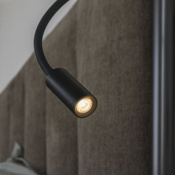 Ideal Lux - Lámpara LED flexible FOCUS LED/3,5W/230V CRI 90 negro