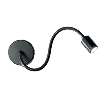 Ideal Lux - Lámpara LED flexible pequeña LED/3W/230V negro