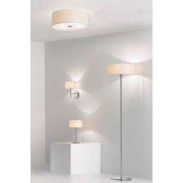 Ideal Lux - Plafón WOODY 4xE27/60W/230V diá. 50 cm blanco