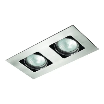 Iluminación empotrable de techo OCZKO GUESTO 2xGU10/40W/230V