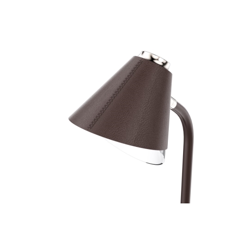 Lámpara de mesa LED regulable con cargador inalámbrico FINCH LED/9W/12/230V marrón/dorado