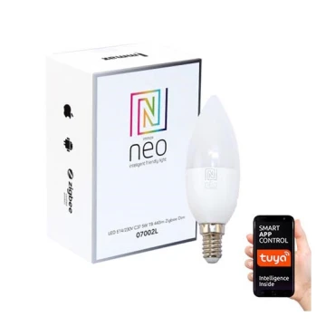 Immax NEO 07002L - LED Bombilla regulable E14/5W/230V ZigBee 2700K Tuya