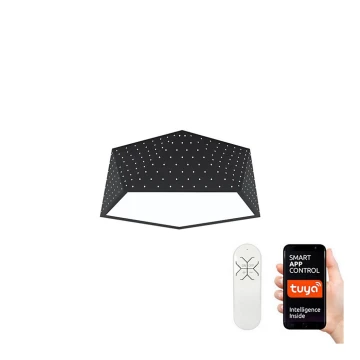 Immax NEO 07151-B40 - Plafón LED regulable BRILIANT LED/20W/230V Wi-Fi Tuya negro + mando a distancia