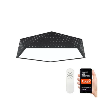 Immax NEO 07151-B60 - Plafón LED regulable BRILIANT LED/45W/230V Wi-Fi Tuya negro + mando a distancia