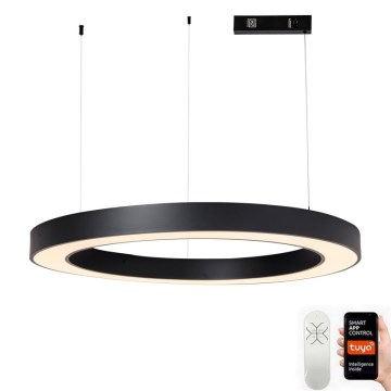 Immax NEO 07211L - Lámpara de araña LED regulable PASTEL LED/68W/230V 2700-6500K Tuya negro + control remoto