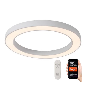 Immax NEO 07213L - Plafón LED regulable PASTEL LED/68W/230V 95 cm blanco Tuya + control remoto