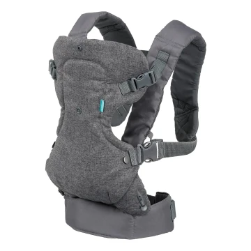 Infantino - Portabebé FLIP ADVANCED 4en1 gris oscuro