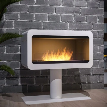 InFire - Chimenea BIO 82,5x78 cm 3kW blanco