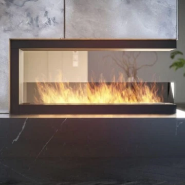 InFire - Chimenea de esquina BIO 120x50 cm 3kW bifacial