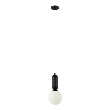 ITALUX - Lámpara colgante ALDEVA 1xE27/40W/230V diá. 15 cm negro