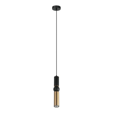 ITALUX - Lámpara colgante ISIDORA 1xGU10/25W/230V negro/bronce