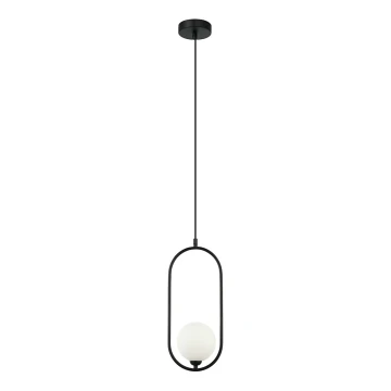 ITALUX - Lámpara colgante LUPUS 1xG9/25W/230V negro