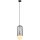 ITALUX - Lámpara colgante MATTY 1xE27/40W/230V diá. 15 cm negro